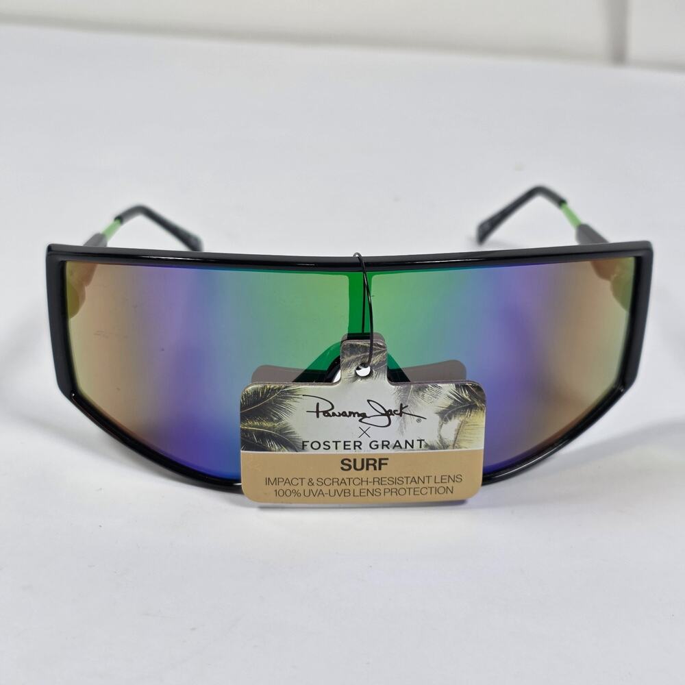 New Foster Grant x Panama Jack Surf Shield Rainbow Sunglasses Unisex